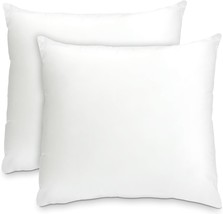 Foamily Throw Pillows Insert Set Of 2-18 X 18 Insert For Decorative Pillow - £26.91 GBP