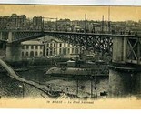 Brest France Postcard Le Pont National War Ships  - £9.29 GBP