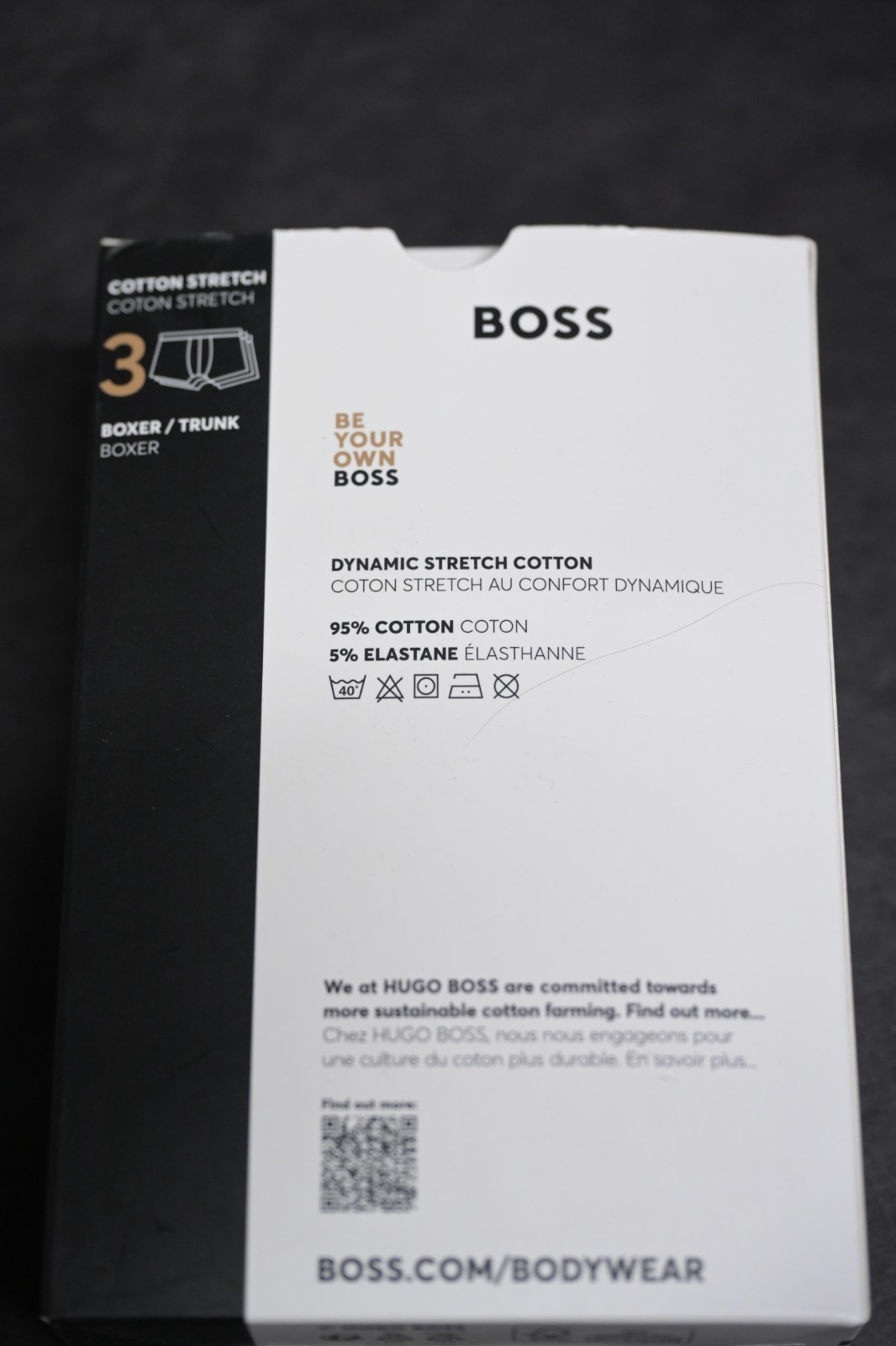HUGO BOSS Herren 3-Pack Mehrfarbig Stretch Baumwolle Koffer Boxer Shorts Item image 2