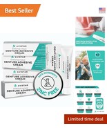 Extra Strong Waterproof Denture Adhesive Cream, Mint Flavor - 5 Pack, 7 ... - $78.65 CAD
