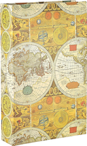 3-Ring Photo Album 504 Pockets Hold 4X6 Photos, Ancient World Map Design - $20.54