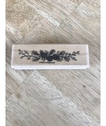 Rubber Stamp 1998 Stampin Up PINECONE SWAG PineNeedles Leaves Berry Arra... - £6.89 GBP