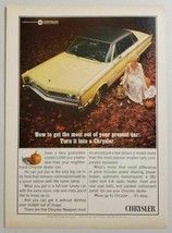 1965 Print Ad The 1966 Chrysler Newport Fairy Godmother &amp; Pumpkins - £9.24 GBP