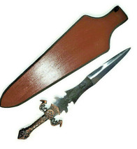 11&quot; White Tail Cutlery Handmade Fantasy Fixed Blade Knife Dagger w/ Wood Display - £42.05 GBP