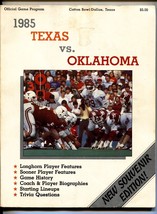 Texas vs. Oklahoma-1985 NCAA Football Program National Champs - £26.74 GBP
