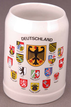 Deutschland Mug/Stien-Made in Germany-Shield Crest Flag-Europe-Beer Coff... - $33.65