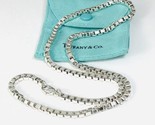 20” Tiffany &amp; Co Venetian Box Link Necklace Chain in Sterling Silver - $599.00