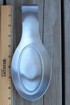 OGGI ~ Rust Proof Brushed Stainless Steel Spoon Rest 9¼&quot; x 3¾&quot; ~ SHIPS FREE - £16.02 GBP