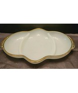ANCHOR HOCKING FIRE KING MILK GLASS RELISH DISH - $14.00