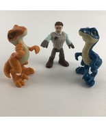 Fisher Price Imaginext Jurassic World 3&quot; Owen Figure Dinosaurs Velocirap... - $24.24 CAD