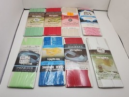 New Vtg 1974-1980 Lot of 8 Trim/Folded Bias Tape of Various Brand Color ... - £7.97 GBP