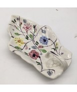 Blue Ridge Southern Pottery Chintz Celery Dish leaf w/ Handle. Hand pain... - £11.95 GBP