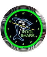 Pool Shark ManCave Neon Clock 15&quot;x15&quot; - £64.49 GBP