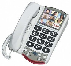 Photo Phone P300 Amplified Phone by Clarity for Low Vision and Hearing Loss - £54.24 GBP