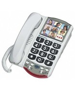 Photo Phone P300 Amplified Phone by Clarity for Low Vision and Hearing Loss - £53.23 GBP