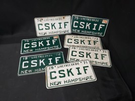 Lot 7 &quot;CSKIF&quot; Sea Skiff ? New Hampshire Vanity License Number Plate Tags... - $79.99