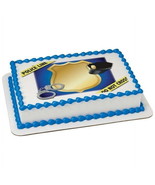 6&quot; Round Pre-Cut Police Officer Do Not Cross Caution Badge Happy Birthda... - $21.06 CAD