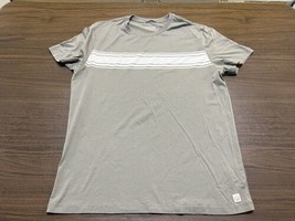 Marine Layer Men’s Tan/White Short-Sleeve T-Shirt - Marge (Medium/Large) - £19.58 GBP