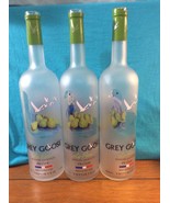 GREY GOOSE LA POIRE - 1 LITER - 3 EMPTY CLEAN BOTTLES - Pear Flavored Vodka - $41.94 CAD