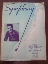 Johnny Desmond Sheet Music Symphony Alstone Jack Lawrence Roger Bernstein 1945 - £14.90 GBP