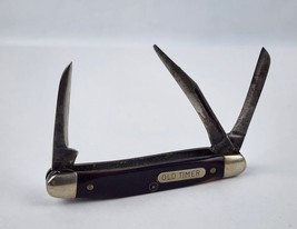 Schrade Old Timer Small Stockman 3 Blade Pocket knife Worn-blades "toothpicks" - $24.74