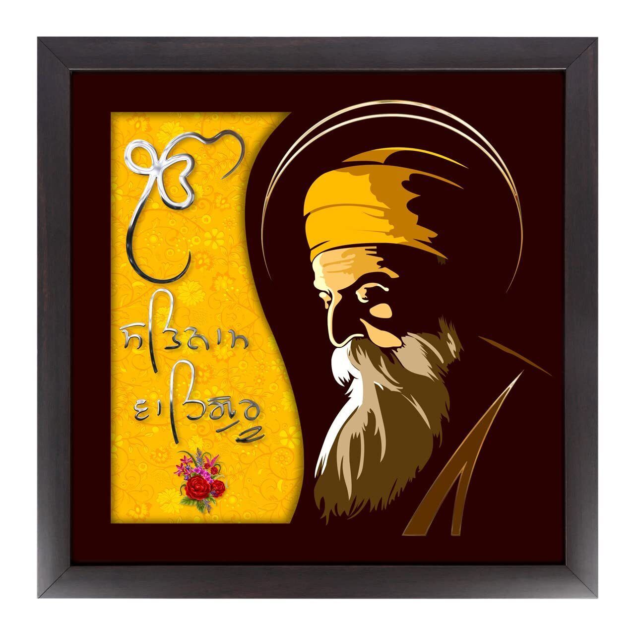 Laser Cut Guru Nanak Dev ji Religious Painting Home Decorative Item Wall Decorat - $64.34