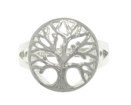 Jewelry Trends Tree Of Life Spiritual Sterling Silver Ring Size 5 - £22.42 GBP