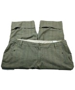 Venezia Womens Capri Pants Size 28 Brown Gray Plaid Pockets - $35.74 CAD