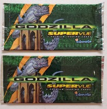 Godzilla Supervue Movie Cards Inkworks UK Edition Lot of 2 Unopened Packs** - £10.55 GBP