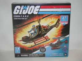 G.I. JOE - COBRA F.A.N.G - 47 PIECE + 1 FIGURE - CONSTRUCTION SET (NEW)  - $15.00