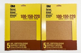 3M Bare Wood 9&quot; x 11&quot; 220/150/100 Grit Assorted Grade Sandpaper (2 PACKS... - $13.81 CAD