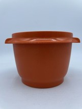 Replacement Bowl Only Vintage Tupperware 886-30 Round Orange Servalier 5&quot; - £5.47 GBP