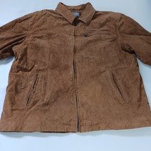 New York Classics RN#82814 Men's Brown Genuine Leather Full Zip Jacket Size XL image 9