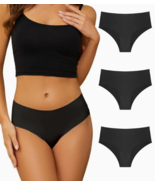 3pc Seamless Solid Briefs Comfy &amp; Breathable Stretchy Intimate Panty Sz ... - €8,15 EUR