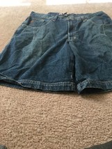 Gear Seven Collection Men&#39;s Blue Jean Shorts Pockets Zip Button Size 36 - $35.89