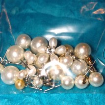 Huge lot of pearl studded earrings and one floral pair~ - $738.14 MXN