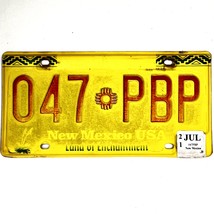 2021 New Mexico Land of Enchantment Passenger License Plate 047 PBP - $18.96 CAD