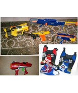 LOT OF Nerf N-Strike LONGSHOT CS-6 &amp; EXTENSIO, AlphaTrooper CS-18, Firef... - $2,455.87 MXN