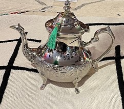 Moroccan Large Teapot - Moroccan teapot silver - Moroccan large teapot s... - $118.75