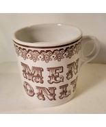 Moustache Cup &quot;Men Only&quot; Royal Crownford Ironstsone, England - $26.06 CAD