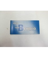 1968 Ford BRONCO Operatori Proprietari Owner Manuale Nuovo - $857.48 MXN