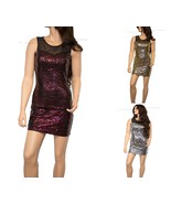 Sexy Silver  Gold or Pink Party Cocktail Elegant Dress size s/m - £26.07 GBP