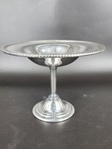 WM Rogers Dish Bowl 5.25&quot; Silverplate Open Compote Pedestal Ornate Edges... - £21.67 GBP