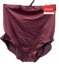Spanx 40062R Shaping Satin Hi Waist Brief &quot;Sangria&quot; Size Xs Nwt Msrp $34 - £7.90 GBP
