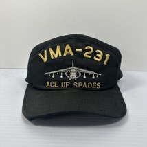 Vintage USMC VMA-231 Ace of Spades Harrier Jet Wing Hat - £14.38 GBP