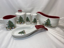 BrylaneHome Christmas Tree 6 piece Completer Serving Dinnerware Set - $24.99