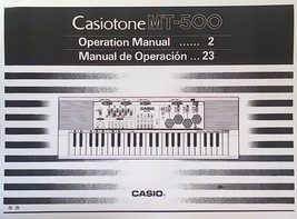 Owner&#39;s Manual Booklet for the Casio MT-500 Electronic Keyboard, Reprodu... - $15.83