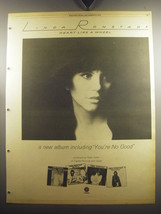 1974 Linda Ronstadt Heart like a Wheel Album Advertisement - £14.59 GBP