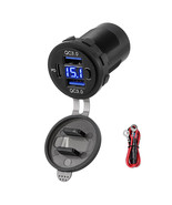 12-24V Dual USB Quick Charge 3.0 Port &amp; PD USB C Car Charger Socket w/ V... - $562.18 MXN