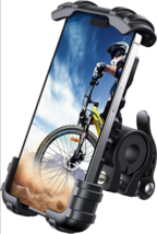 Handlebar Cell Phone Holder Clamp for Phone 4.7-6.8&quot; 360° Rotation Black - $15.00